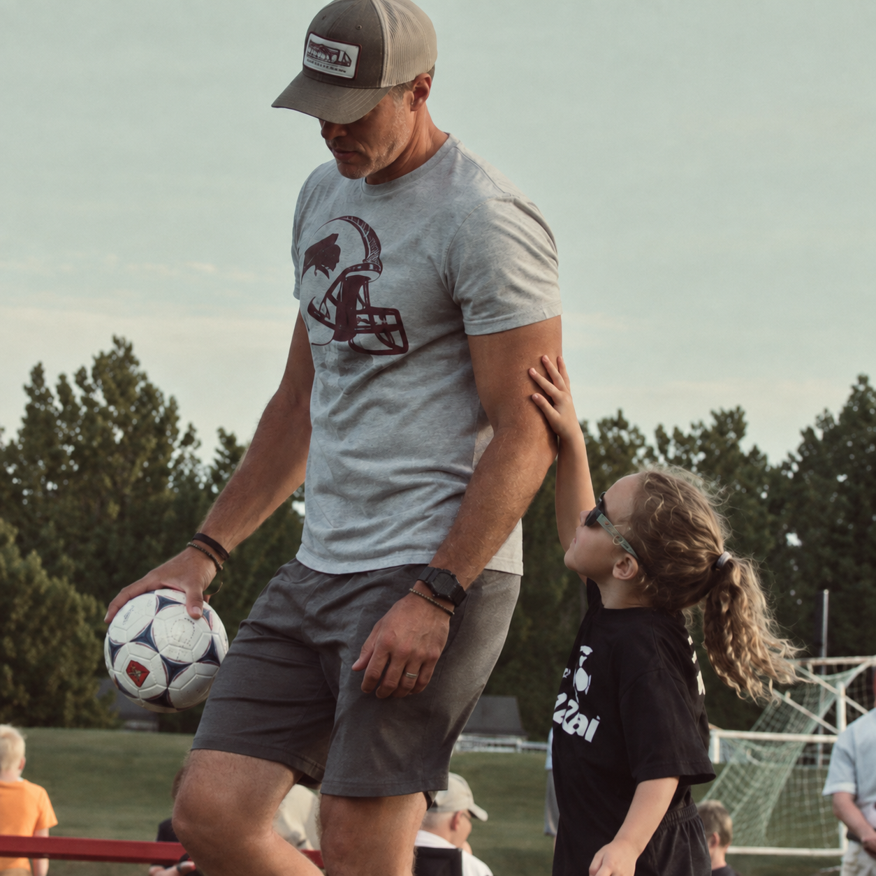 Kurt Fetter with his daughter
